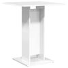 vidaXL Table de bistro Blanc brillant 60x60x75 cm Bois d'ing&eacute;nierie