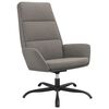 vidaXL Chaise de relaxation Gris clair Velours
