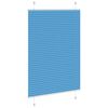 vidaXL Store pliss&eacute; bleu 95x100 cm largeur du tissu 94,4 cm polyester