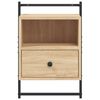 vidaXL Table de chevet murale ch&ecirc;ne sonoma 40x30x61 cm