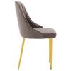 vidaXL Chaises &agrave; manger lot de 2 gris clair velours
