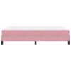 vidaXL Lit &agrave; ressorts avec matelas Rose 160 x 210 cm tissu