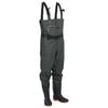 vidaXL Cuissardes avec bottes et ceinture vert fonc&eacute; taille 38