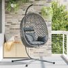 vidaXL Chaise suspendue anthracite et gris 104 x 100 x 191 cm