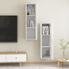 vidaXL Meubles TV 2 pcs Blanc 30,5x30x110 cm Bois d&rsquo;ing&eacute;nierie