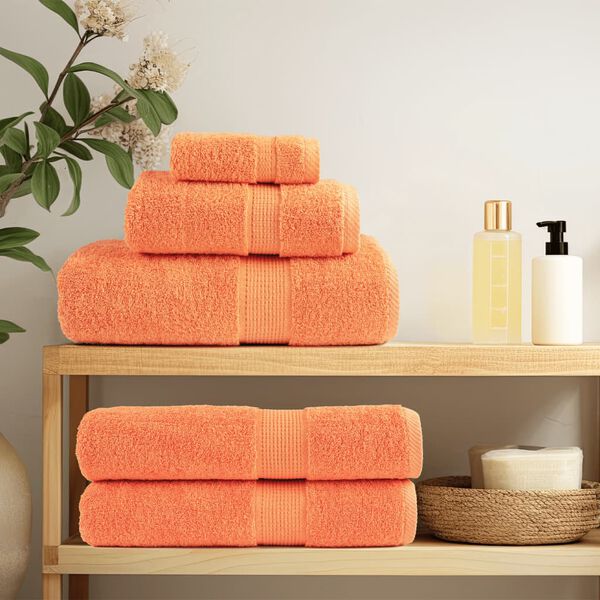vidaXL Serviettes d'invit&eacute; de qualit&eacute; sup&eacute;rieure SOLUND 4 pcs orange