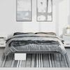vidaXL Cadre de lit m&eacute;tal sans matelas noir 193x203 cm
