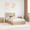 vidaXL Lit de Rangement Ch&ecirc;ne Sonoma 120 x 200 cm Bois d'ing&eacute;nierie