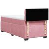 vidaXL Sommier &agrave; lattes de lit avec matelas Rose 100x200 cm Velours