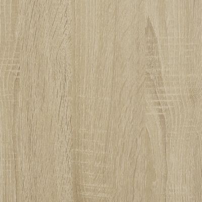 vidaXL Cadre de lit chêne sonoma 90x190 cm bois d'ingénierie et métal