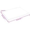 vidaXL Dessus de table marron clair 60x50x2 cm bois ch&ecirc;ne trait&eacute;
