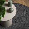 vidaXL Tapis IZA poils courts style scandinave anthracite &Oslash; 100 cm
