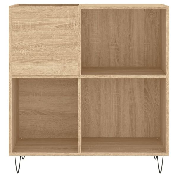 vidaXL Armoire à disques chêne sonoma 84,5x38x89 cm bois d'ingénierie