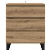 vidaXL Buffet Ch&ecirc;ne artisanal 60 x 35 x 70 cm Bois d'ing&eacute;nierie