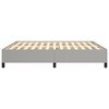 vidaXL Cadre de lit sans matelas gris clair super king tissu