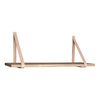 House Nordic &Eacute;tag&egrave;re avec sangles en cuir Lila Naturel