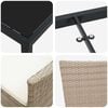 vidaXL Ensemble de salle &agrave; manger pour jardin 5 pcs Beige polyrotin