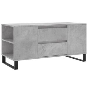vidaXL Table basse gris b&eacute;ton 102x44,5x50 cm bois d'ing&eacute;nierie