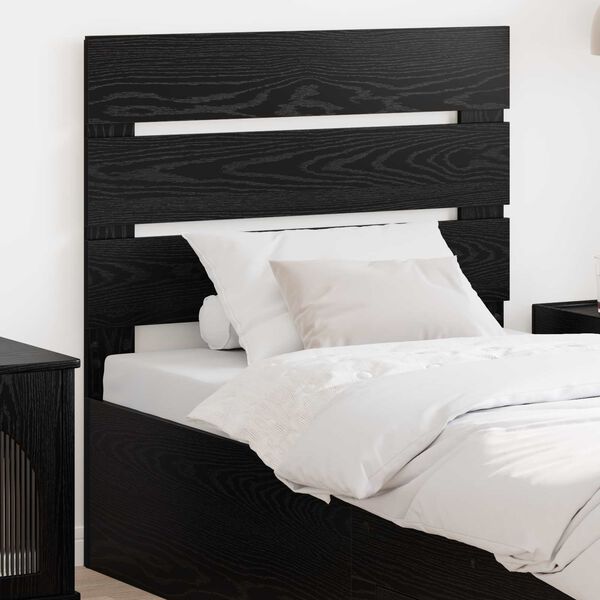 vidaXL T&ecirc;te de lit Ch&ecirc;ne noir 75 cm Bois d'ing&eacute;nierie