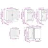 vidaXL Ensemble d'armoires de cuisine 11 pcs Kalmar bois d'ing&eacute;nierie
