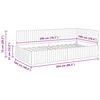 vidaXL Cadre de lit d'angle Bleu 100 cm x 200 cm Velours