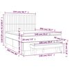 vidaXL Sommier &agrave; lattes de lit et matelas Vert fonc&eacute; 140x200cm Velours