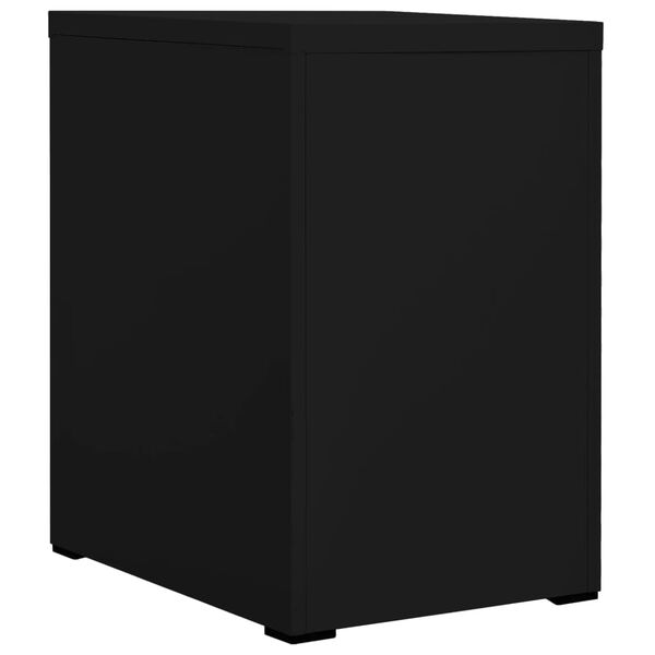 vidaXL Classeur Noir 46x62x72,5 cm Acier