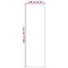 vidaXL Tapis d'entr&eacute;e Autre Vert et Noir 120 x 400 cm Polyamide et PVC