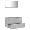 vidaXL Ensemble de meubles de salle de bain 2 pcs gris b&eacute;ton