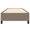 vidaXL Cadre de lit sans matelas taupe 90x190 cm tissu