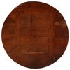 vidaXL Dessus de table &Oslash; 50x2,5 cm rond bois massif de r&eacute;cup&eacute;ration