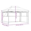vidaXL Tente de f&ecirc;te Beige 279 x 410 x 315 cm Tissu Oxford