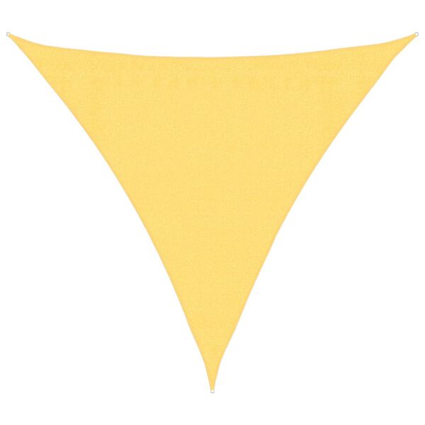 vidaXL Voile d'ombrage 160 g/m&sup2; Beige 3x3x3 m PEHD