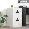 vidaXL Cabinet de Dossier avec tiroir Blanc 44 x 50 x 106.5 cm