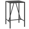 vidaXL Ensemble de bar jardin 5 pcs noir poly rotin/bois massif acacia