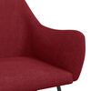 vidaXL Chaise &agrave; bascule Rouge bordeaux Tissu