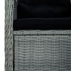 vidaXL Ensemble &agrave; manger de jardin 3 pcs Gris clair
