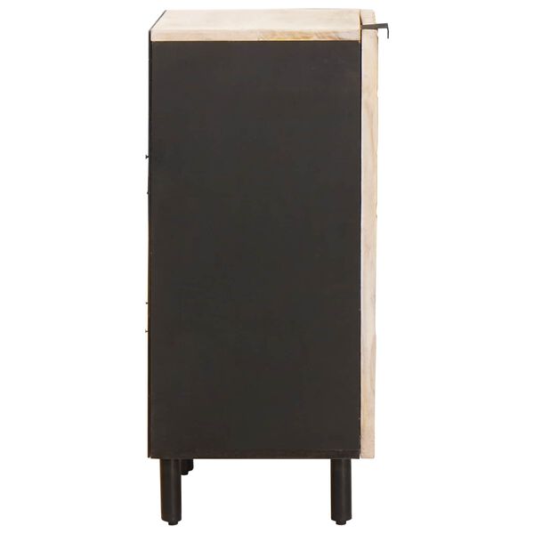 vidaXL Buffet avec stockage Finition Lavage Blanc 40 x 33 x 75 cm