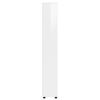vidaXL Cabinet de salle de bain Blanc brillant 30,5 x 30 x 195 cm