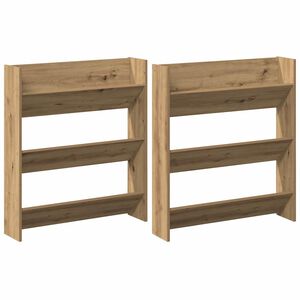 vidaXL Cabinet &agrave; chaussures 2 pc 85 x 18 x 90 cm Bois d'ing&eacute;nierie