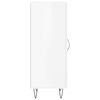 vidaXL Buffet Blanc brillant 34,5x34x90 cm Bois d'ing&eacute;nierie