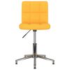 vidaXL Chaises pivotantes &agrave; manger lot de 2 jaune moutarde tissu