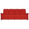 vidaXL Fauteuil de massage inclinable 4 places rouge bordeaux