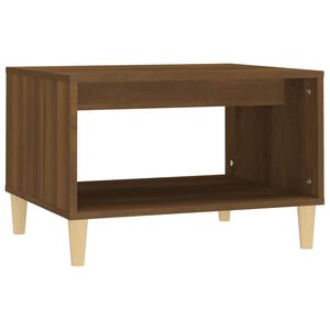 vidaXL Table basse Ch&ecirc;ne marron 60x50x40 cm Bois d'ing&eacute;nierie