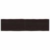 vidaXL Dessus de table bois massif trait&eacute; bordure assortie