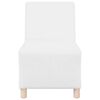 vidaXL Unit&eacute; de Sofa Modulaire Sans Accoudoirs 3 pcs Blanc