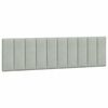 vidaXL Cadre de lit avec LED sans matelas Hanko gris clair 180x200cm velours