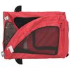 vidaXL Remorque de v&eacute;lo pour animaux de compagnie rouge