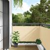 vidaXL &Eacute;cran d'intimit&eacute; de balcon cr&egrave;me 500x90 cm PVC