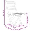 vidaXL Chaises pliables de jardin lot de 2 43x54x88 cm bambou